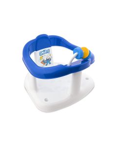 Scaun de baie pentru bebe, antiderapant, Strumfi White