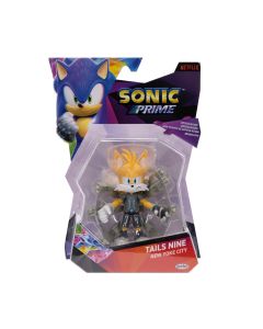 Figurina articulata, Sonic Prime, S1, Tails Nine, 13 cm
