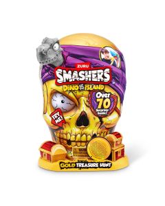 Set figurine si accesorii surpriza, Smashers, Gold Treasure Hunter, Dino Island, Gri