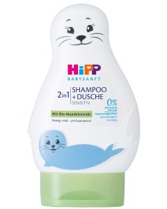 Sampon si gel de dus, 2 in 1, Hipp, Foca, 200 ml