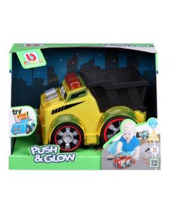 Camion cu basculanta Bburago Junior, Push And Glow