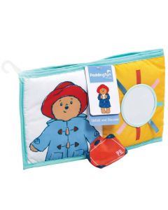Jucarie Rainbow Design, Carte Paddington cu doua fete pentru dezvoltare senzoriala