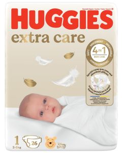 Scutece Huggies Extra Care Convi, Nr 1, 2-5 kg, 26 buc