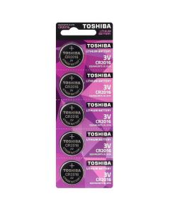Baterii Toshiba CR 2016, 5 buc