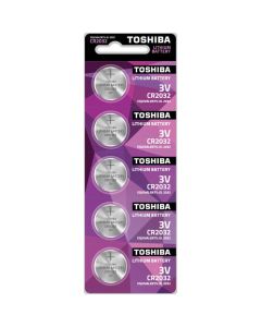 Set 5 baterii Toshiba, CR2032, 3 V
