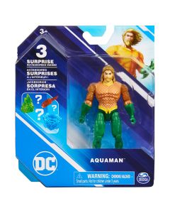 Figurina cu 2 accesorii surpriza, DC Universe, Aquaman, 10 cm, 20137129