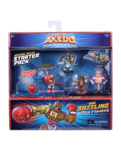 Set 3 figurine cu accesorii, Akedo,  Starter Pack S1, 14231
