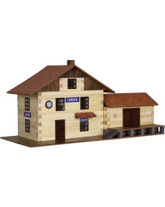 Set de constructie arhitectura, Walachia, Gara, 213 piese din lemn
