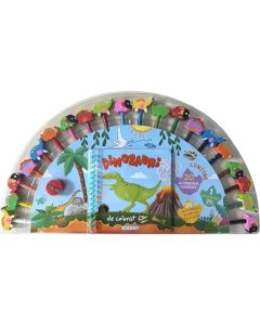 Dinozauri de colorat, 20 creioane