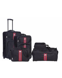 Set Master Penta, 5 buc., 2 Trolere (mediu si mic) + 3 Genti (voiaj, de avion, de cosmetice)