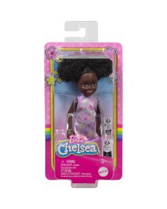 Papusa Barbie Chelsea, Purple Floral Dress, HXM96