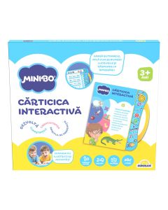 Carticica interactiva, Minibo, 10 pagini cu ilustratii si activitati