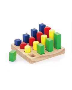 Puzzle sortator cu 4 forme geometrice, Viga