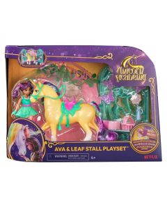 Set papusa Ava si unicornul Leaf, Unicorn Academy, 6072051
