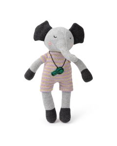 Jucarie de plus din bumbac organic, Picca Loulou, Elefantul Elliot, 25 cm
