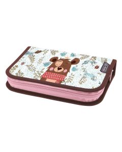 Penar echipat cu un compartiment, Herlitz, Cute Bear, 34 piese