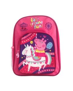 Ghiozdan mini cu 2 compartimente, Peppa Pig, Fair Ground Fun