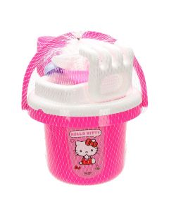 Set galetusa cu ustensile pentru plaja, Hello Kitty