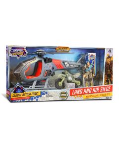 Set elicopter, motocicleta si figurina, The Corps Universe, Lanard Toys
