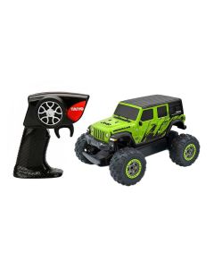 Masina de teren cu telecomanda, Taiyo, Jeep Wrangler Sahara Unlimited, Verde, 1:22