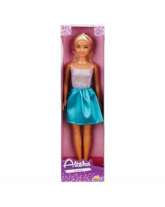 Papusa Alisha in rochie de petrecere, Argintiu Turcoaz