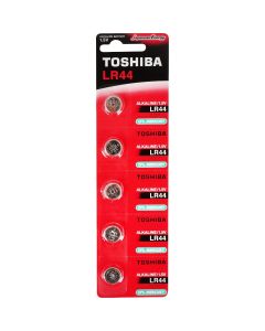 Set 5 baterii alcaline Toshiba, tip AG13/LR44
